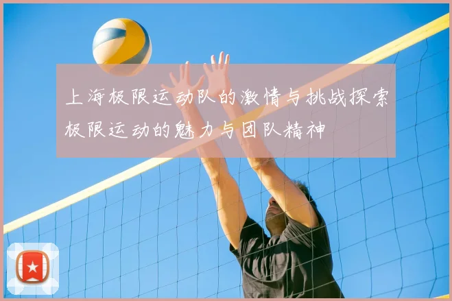 上海极限运动队的激情与挑战探索极限运动的魅力与团队精神