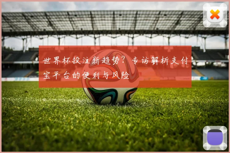 世界杯投注新趋势?专访解析支付宝平台的便利与风险